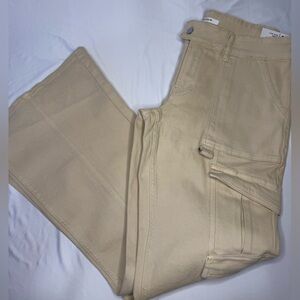 PacSun Low Rise Boot Cut Jeans - Beige